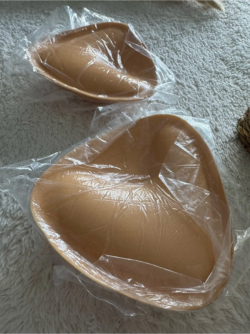 Women’s Nude Push-Up Bra Inserts Removable Padded Cups – New